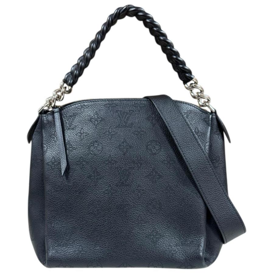 ルイヴィトン バビロンチェーンBB マヒナ ショルダーバッグ モノグラムマヒナ M51223 ブラック レディース LOUIS VUITTON  中古 LOUIS VUITTON（ルイ・ヴィトン） バビロンチェーンBB マヒナ
