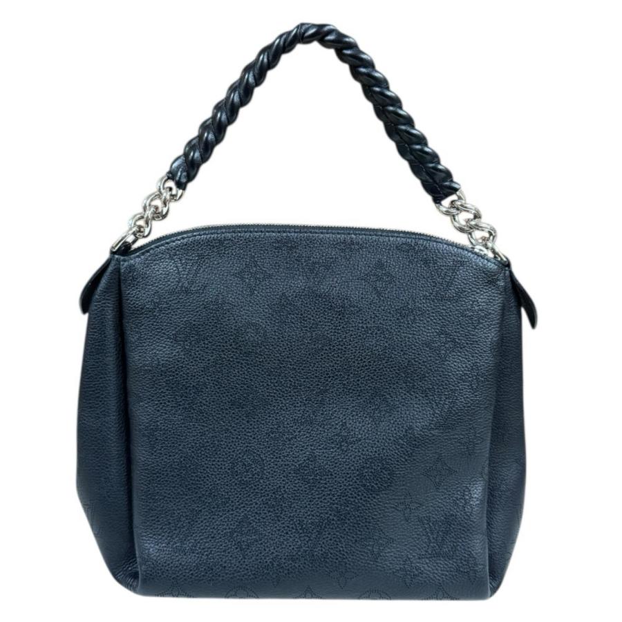 ルイヴィトン バビロンチェーンBB マヒナ ショルダーバッグ モノグラムマヒナ M51223 ブラック レディース LOUIS VUITTON  中古 ルイヴィトンマヒナ バビロンチェーン BB 2WAY 14145 黒 レディース