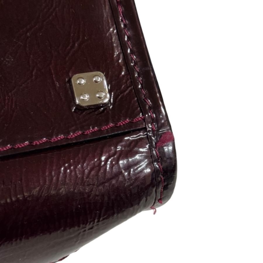 LOEWE（ロエベ） アマソナ28 ハンドバッグ エナメル パープル