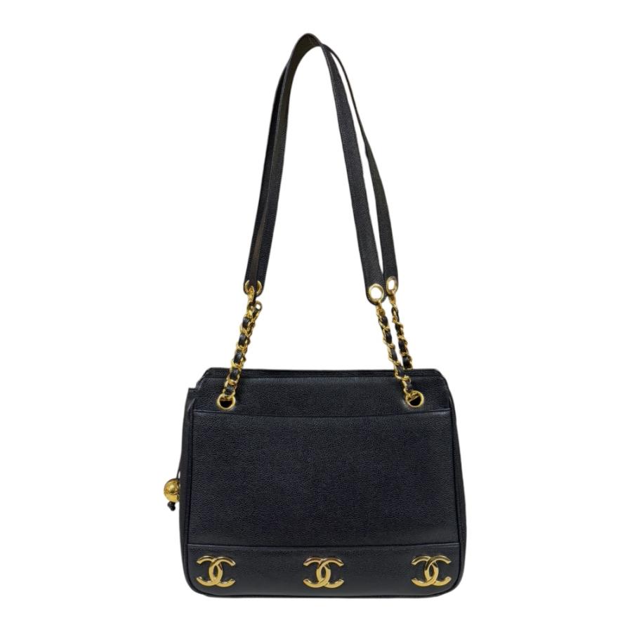 CHANEL シャネル A03675 トリプルココ チェーントートバッグ 楽天市場】シャネル Chanel A03675 トリプルココチェーントート