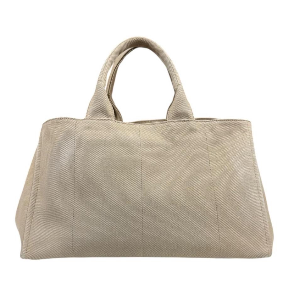 PRADA（プラダ） カナパトートL ハンドバッグ キャンバス ベージュ