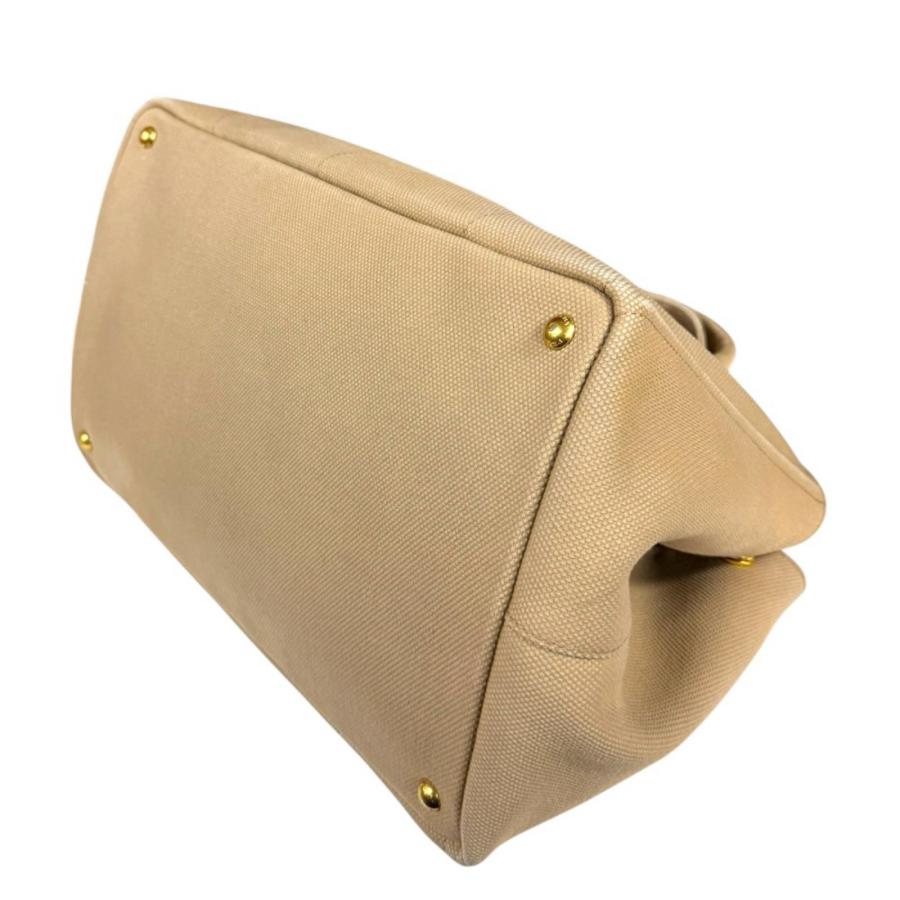 PRADA（プラダ） カナパトートL ハンドバッグ キャンバス ベージュ