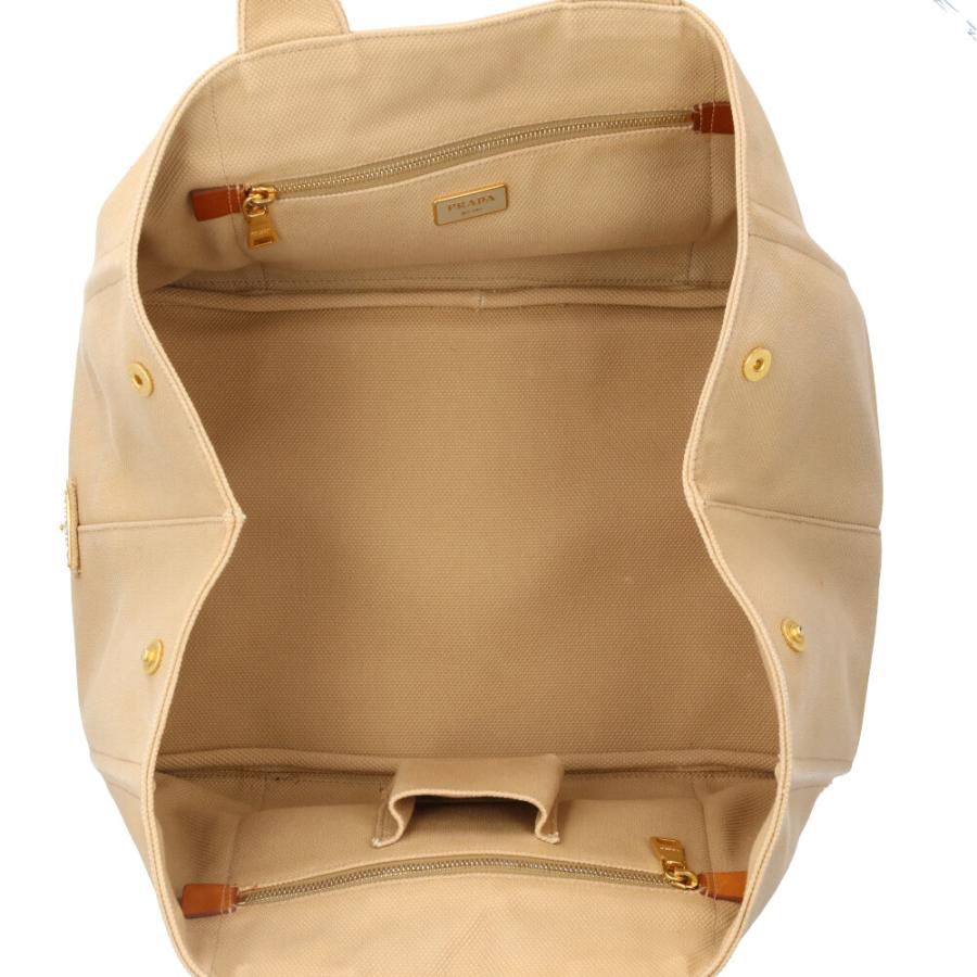 PRADA（プラダ） カナパトートL ハンドバッグ キャンバス ベージュ