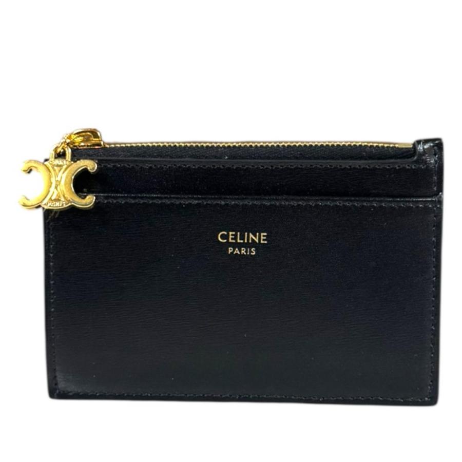 CELINE（セリーヌ） ジップ付カードフォルダー カードケース レザー