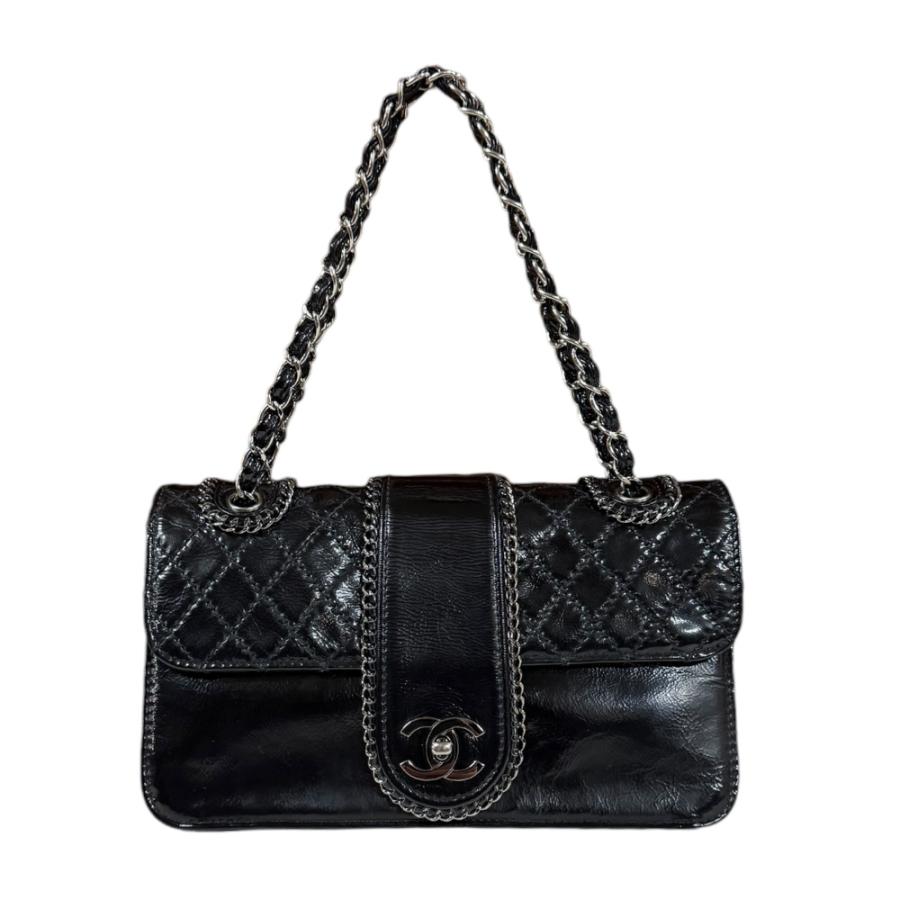 【非売品】CHANEL シャネル ブラックレザー ショルダーバッグ CHANEL（シャネル） ラグジュアリー ショルダーバッグ パテントレザー