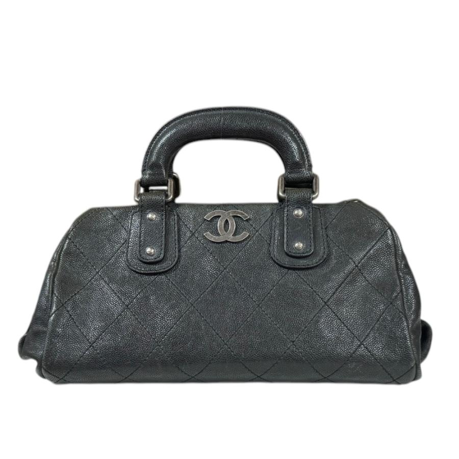 CHANEL シャネル ワイルドステッチ ハンドバッグ キャビアスキン ブラック CHANEL（シャネル） ワイルドステッチ ハンドバッグ キャビアスキン