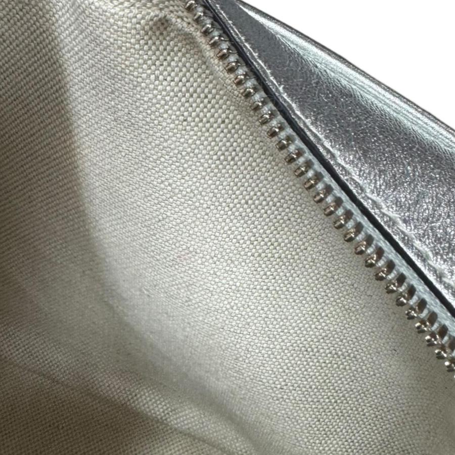 グッチ ブロンディ スモール ショルダーバッグ レザー 742360 シルバー レディース GUCCI  中古 GUCCI（グッチ） ブロンディ スモール ショルダーバッグ レザー 742360