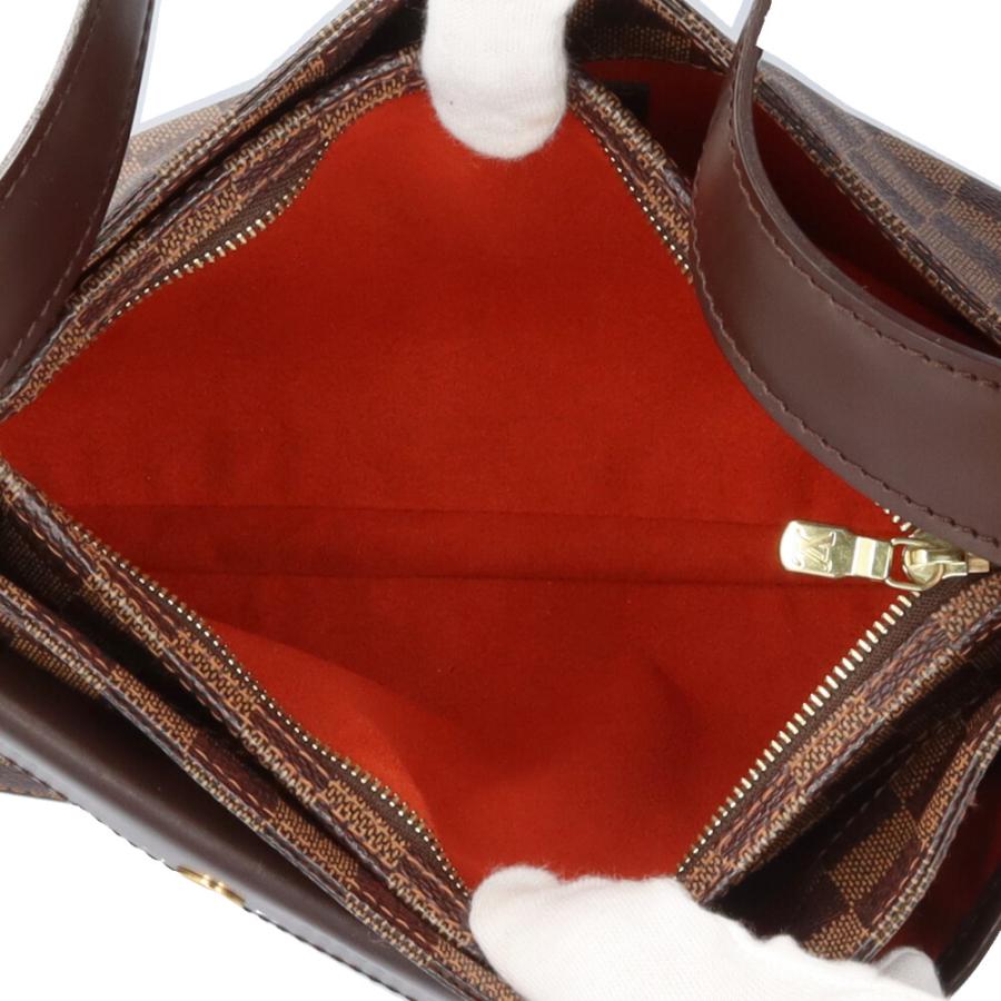 ルイヴィトン オーバーニュ ダミエ ショルダーバッグ ダミエキャンバス N51129 ブラウン レディース LOUIS VUITTON  中古 LOUIS VUITTON（ルイ・ヴィトン） オーバーニュ ダミエ ショルダー