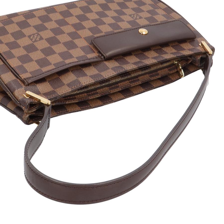 ルイヴィトン オーバーニュ ダミエ ショルダーバッグ ダミエキャンバス N51129 ブラウン レディース LOUIS VUITTON  中古 LOUIS VUITTON（ルイ・ヴィトン） オーバーニュ ダミエ ショルダー