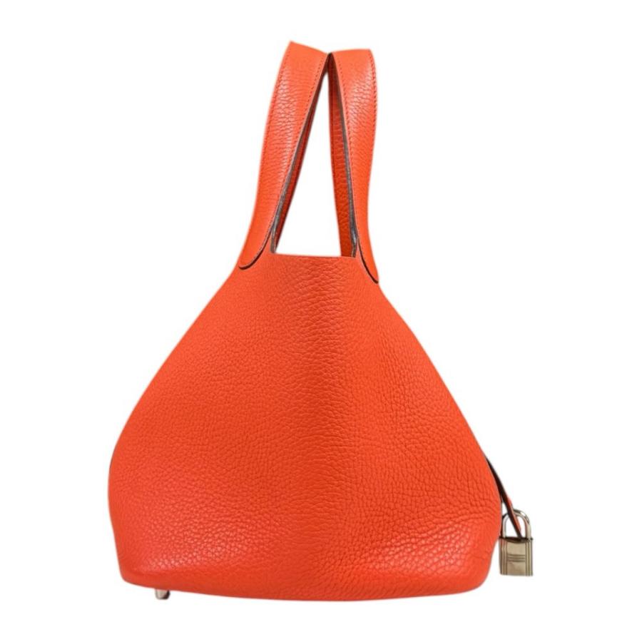 エルメス　オレンジ色 ハンドバッグ 小型 HERMES（エルメス） ピコタンロックPM ハンドバッグ トリヨン