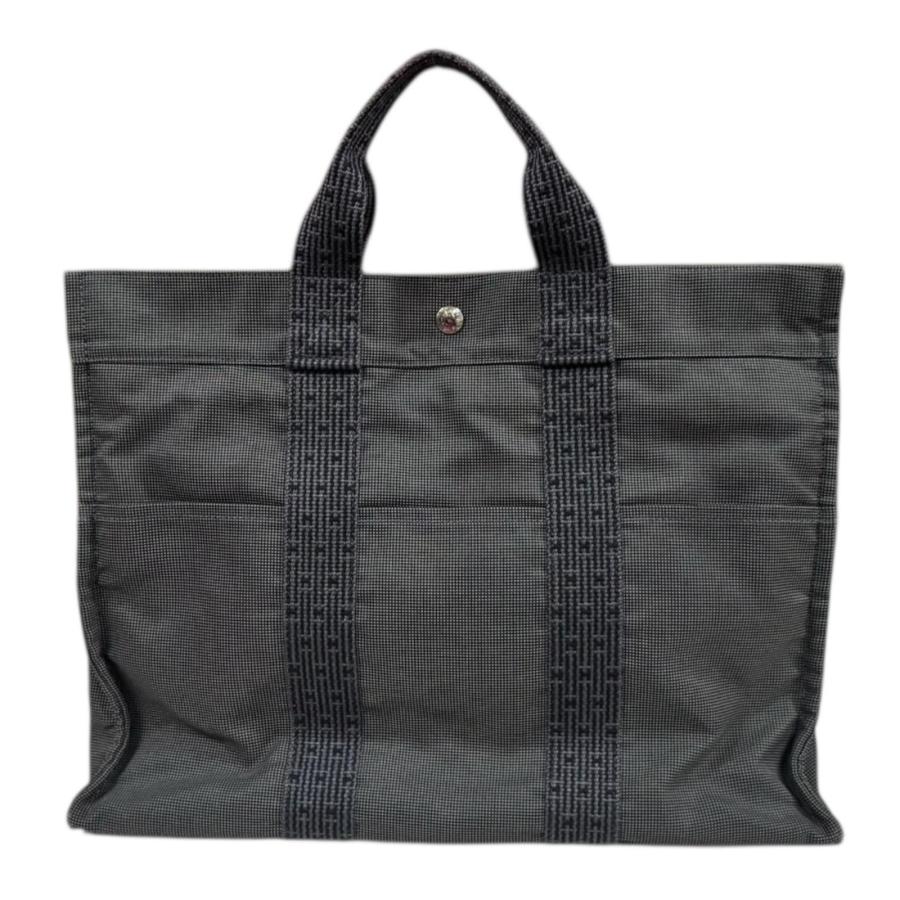 HERMES（エルメス） トートMM エールライン トートバッグ キャンバス 