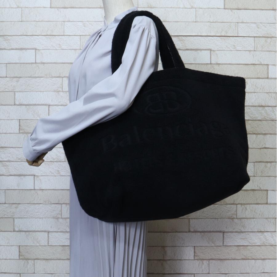 バレンシアガ ジャンボラージトートバッグ トートバッグ ファブリック 743152 ブラック レディース BALENCIAGA 中古｜rk-y｜02