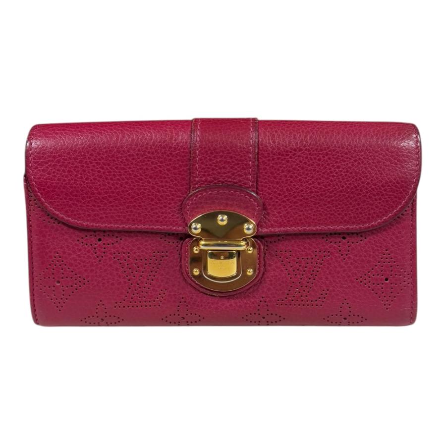 ✨まみこ‼️✨LOUISVUITTON　ヴィトン　財布　モノグラム　マヒナ ルイヴィトンマヒナ ポルトフォイユ アメリア 14145 ベージュ