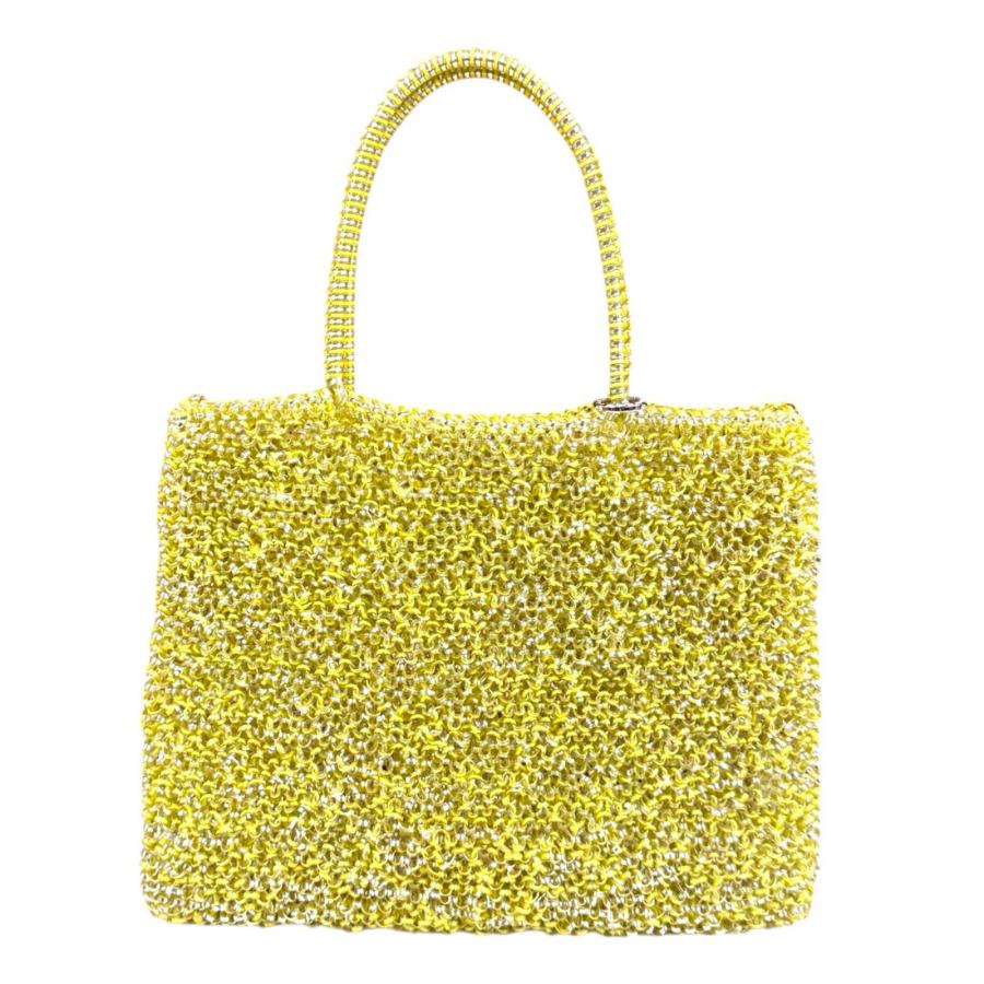 アンテプリマワイヤーバッグ花付きイエローゴールド　美品　　　　　　　　　　ルド系 ANTEPRIMA（アンテプリマ） ハンドバッグ ワイヤー イエロー