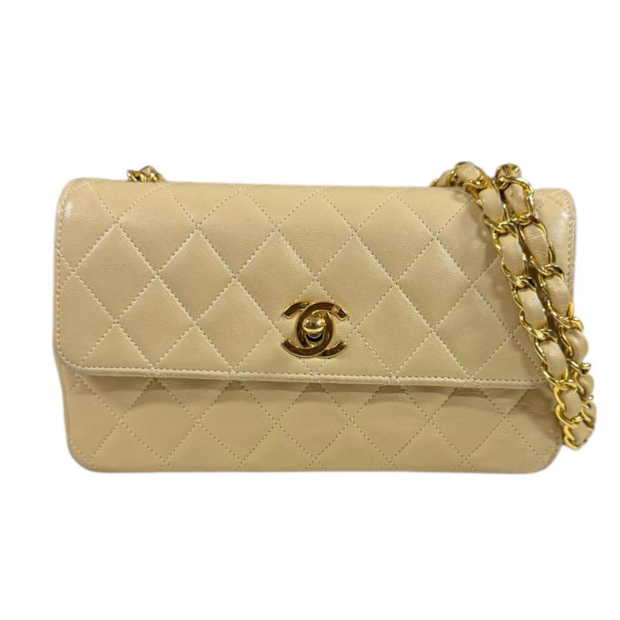 CHANEL（シャネル） ミニマトラッセ ショルダーバッグ レザー ベージュ