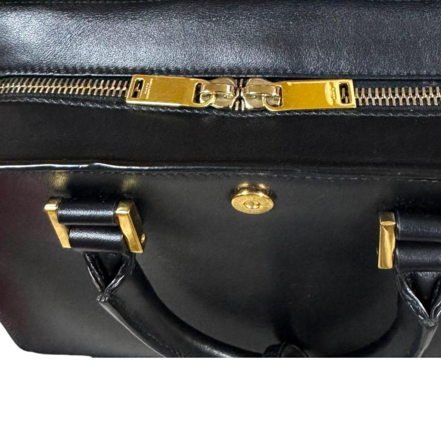 サンローラン ベイビーカバス ショルダーバッグ レザー 568853 ブラック レディース SAINT LAURENT  中古 サンローラン ベイビーカバス ショルダーバッグ レザー 568853
