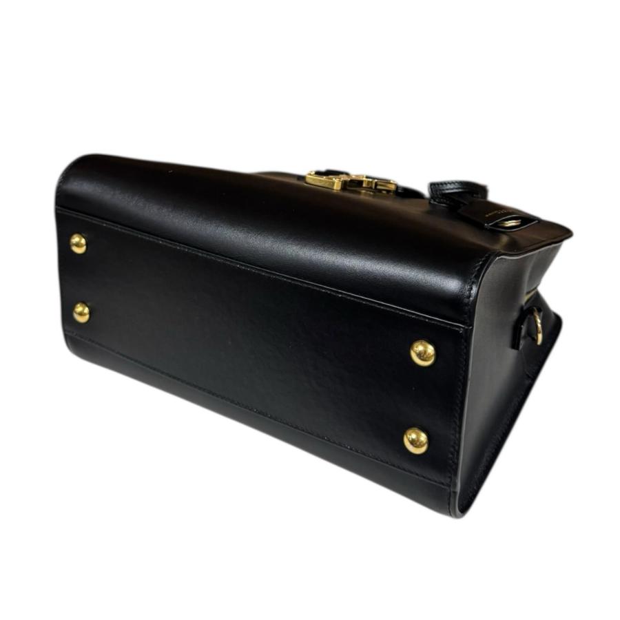 サンローラン ベイビーカバス ショルダーバッグ レザー 568853 ブラック レディース SAINT LAURENT  中古 R&Kリサイクルキング サンローラン ベイビーカバス ショルダーバッグ レザー 568853