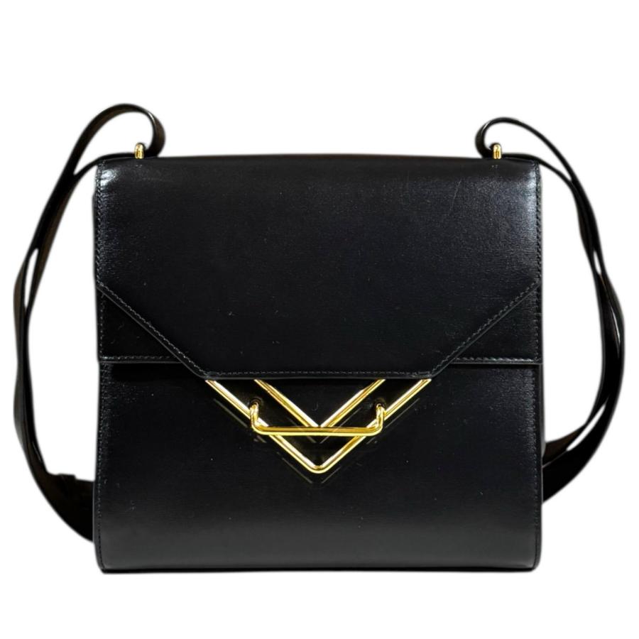 ボッテガヴェネタ ザ クリップ ショルダーバッグ ショルダーバッグ レザー 652391 ブラック レディース BOTTEGAVENETA  中古 ボッテガヴェネタ ザ クリップ ショルダーバッグ レザー 652391