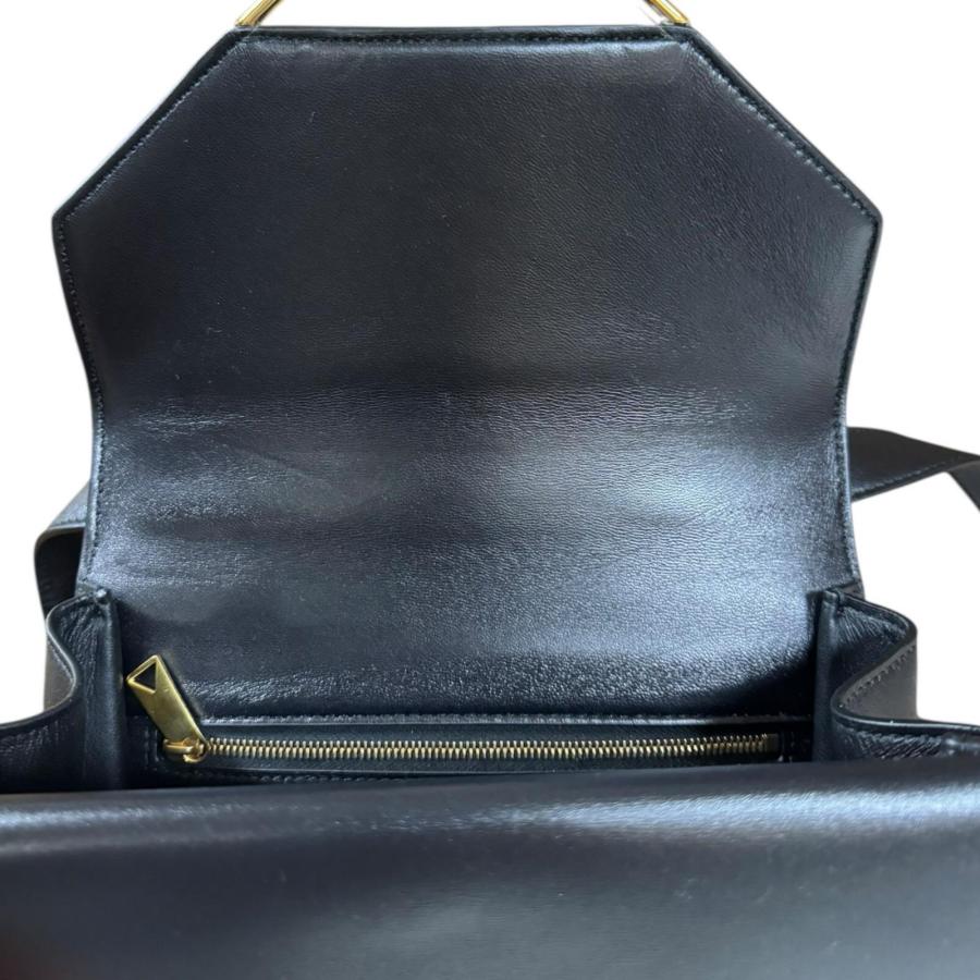 ボッテガヴェネタ ザ クリップ ショルダーバッグ ショルダーバッグ レザー 652391 ブラック レディース BOTTEGAVENETA  中古 ボッテガヴェネタ ザ クリップ ショルダーバッグ レザー 652391