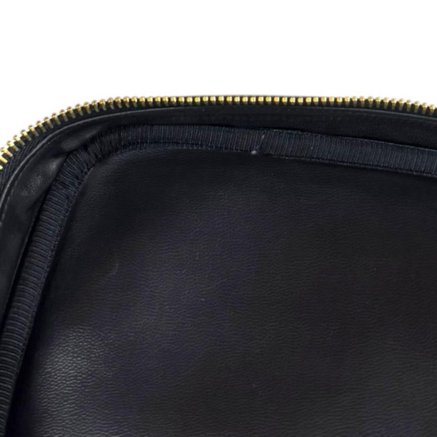 シャネル 縦型バニティ ココマーク ハンドバッグ キャビアスキン A01998 ブラック レディース CHANEL 中古の画像