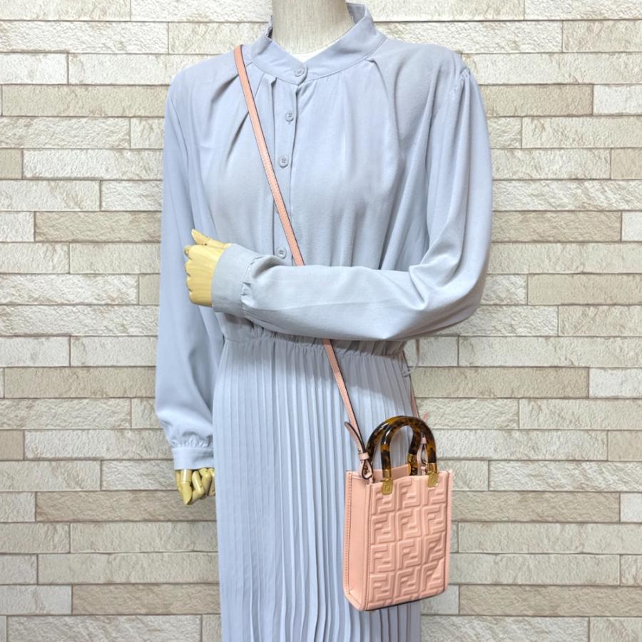 FENDI フェンディ サンシャインショッパーミニ ショルダーバッグ
