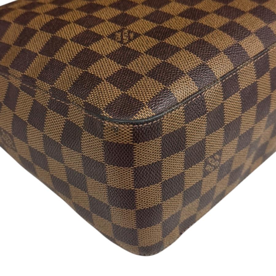 ルイ・ヴィトン LOUIS VUITTON ルーピングGM ダミエエベヌ ショルダーバッグ バッグ PVCコーティングキャンバス レザー レディース ブラウン系 N51144 【中古】 LOUIS VUITTON（ルイ・ヴィトン） ルーピングGM ダミエ ショルダー