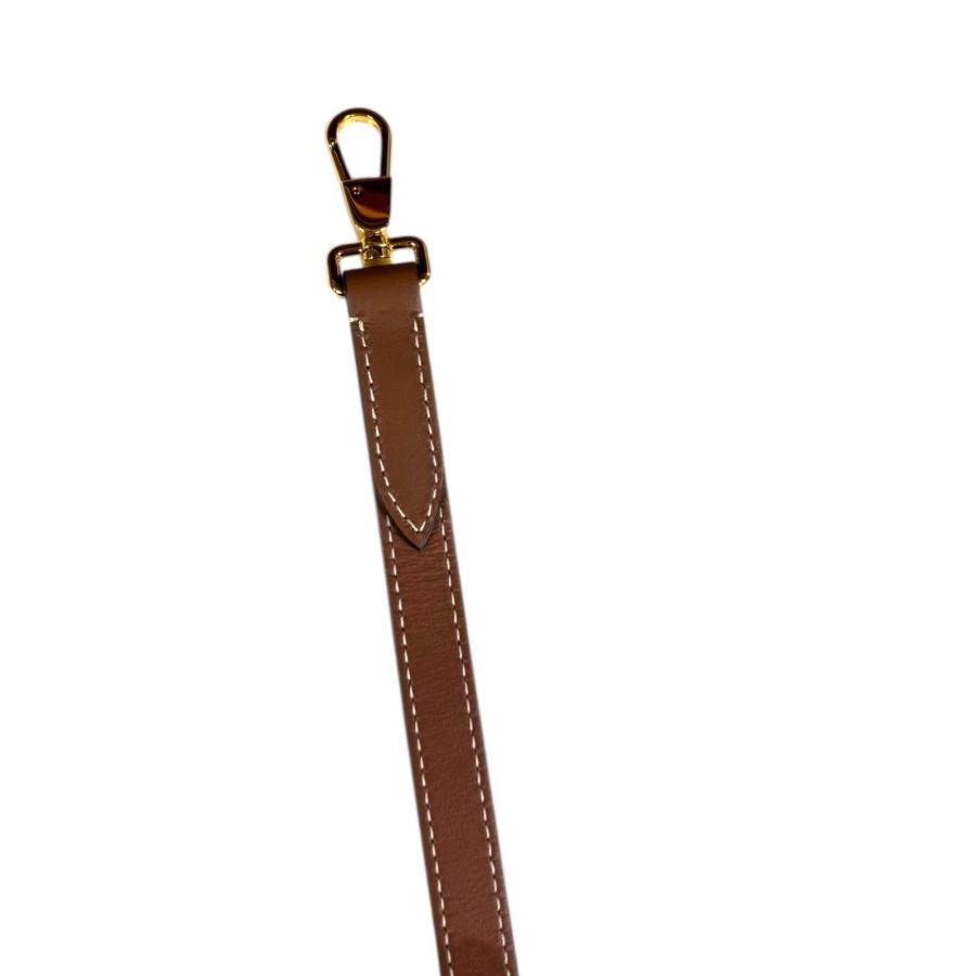 バーバリー ロゴポケット ショルダーバッグ レザー 8039361  ブラウン レディース BURBERRY  中古 BURBERRY（バーバリー） ロゴポケット ショルダーバッグ レザー