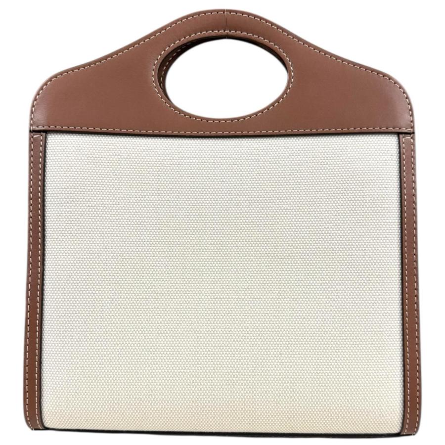 バーバリー ロゴポケット ショルダーバッグ レザー 8039361  ブラウン レディース BURBERRY  中古 BURBERRY（バーバリー） ロゴポケット ショルダーバッグ レザー