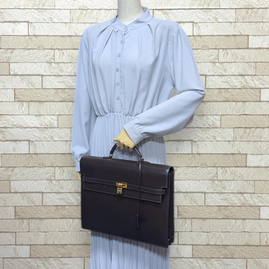HERMES エルメス ケリーデペッシュ38 ビジネスバッグ ボックス HERMES エルメス ケリーデペッシュ38 ビジネスバッグ ボックス