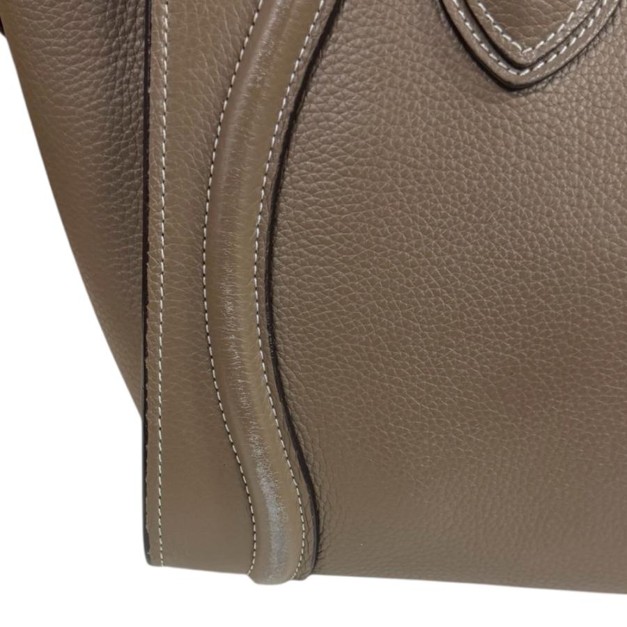 CELINE（セリーヌ） ラゲージ マイクロショッパー ハンドバッグ レザー