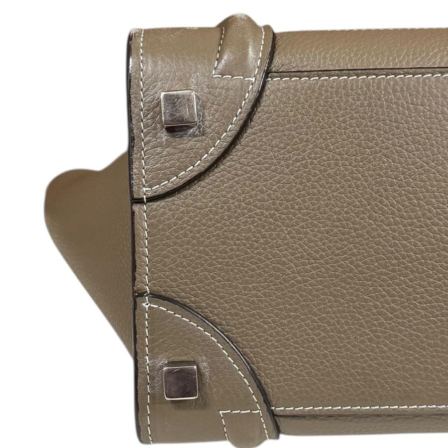 CELINE（セリーヌ） ラゲージ マイクロショッパー ハンドバッグ レザー