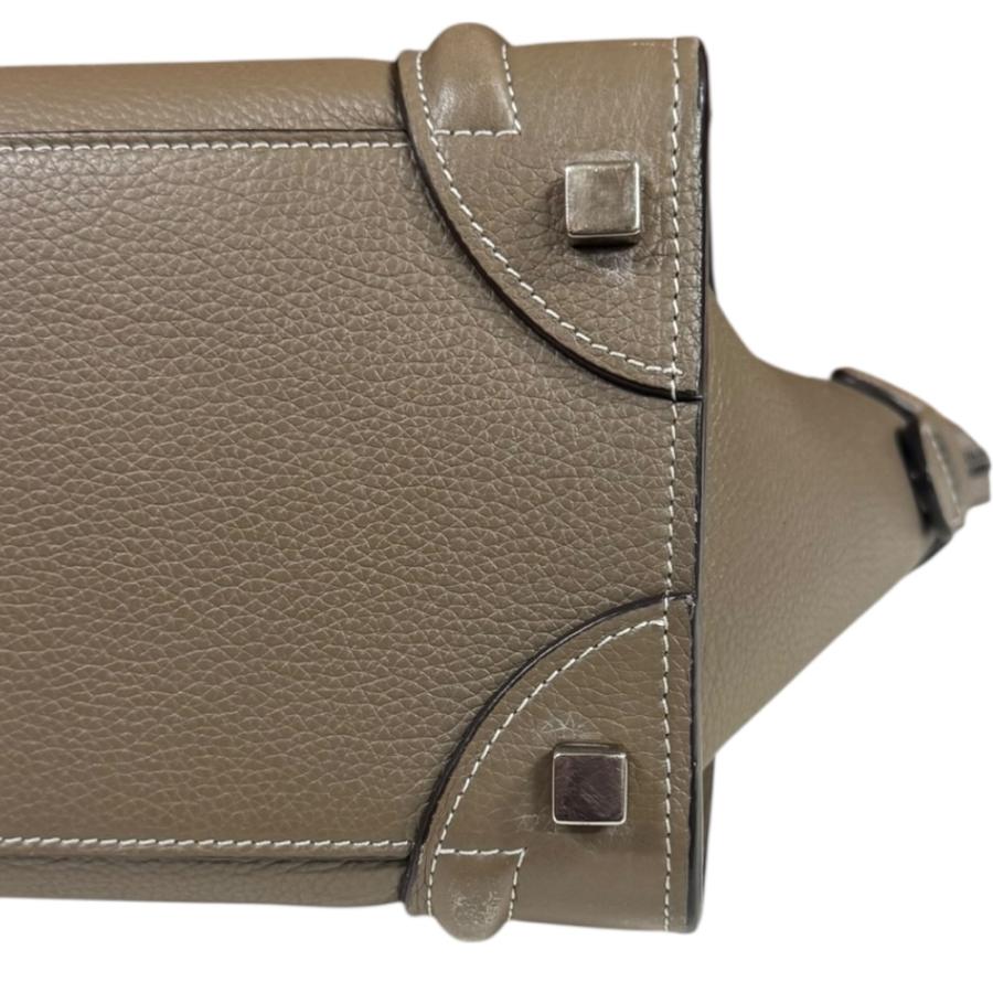 CELINE（セリーヌ） ラゲージ マイクロショッパー ハンドバッグ レザー