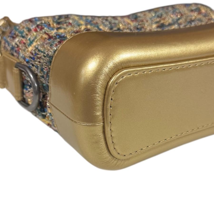 シャネル ガブリエル ショルダーバッグ ツイード A91810 ゴールド レディース CHANEL  中古 R&Kリサイクルキング CHANEL（シャネル） ガブリエル ショルダーバッグ ツイード A91810