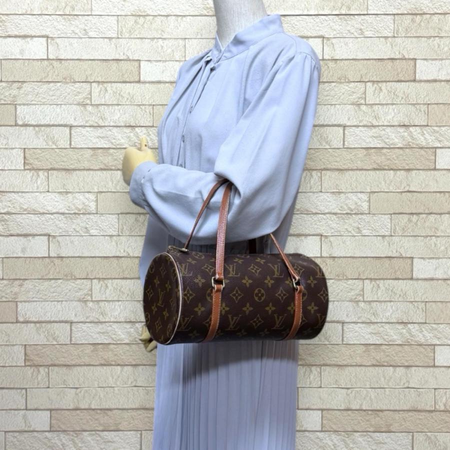 Louis Vuitton モノグラム パピヨン ハンドバッグ ブラウン LOUIS VUITTON（ルイ・ヴィトン） パピヨン26 モノグラム ハンドバッグ