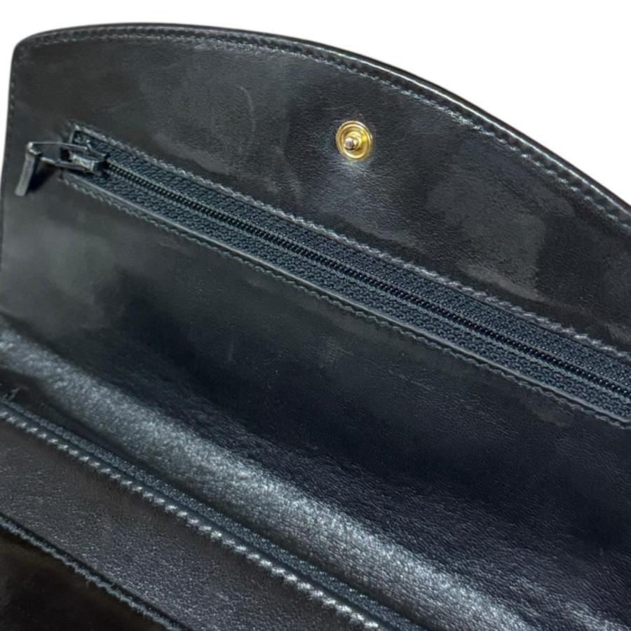 シャネル ココマーク ショルダーバッグ エナメル A05282 ブラック レディース CHANEL 中古の画像