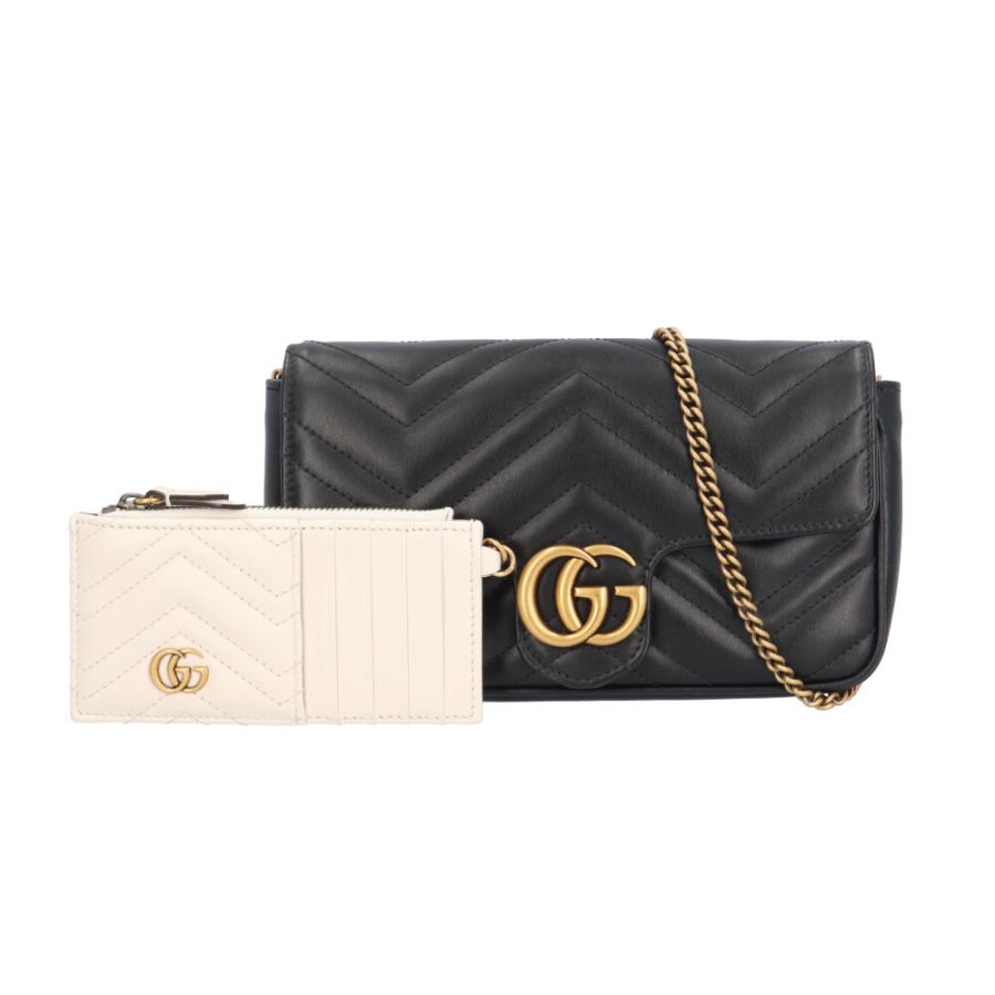 GUCCI（グッチ） GGマーモント ショルダーバッグ レザー 751526