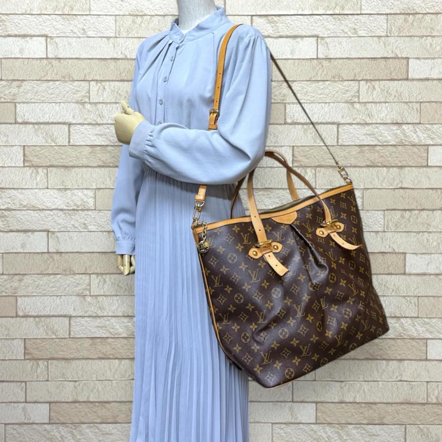 ルイヴィトン パレルモGM モノグラム ショルダーバッグ モノグラムキャンバス M40146 ブラウン レディース LOUIS VUITTON  中古 LOUIS VUITTON（ルイ・ヴィトン） パレルモGM モノグラム ショルダー