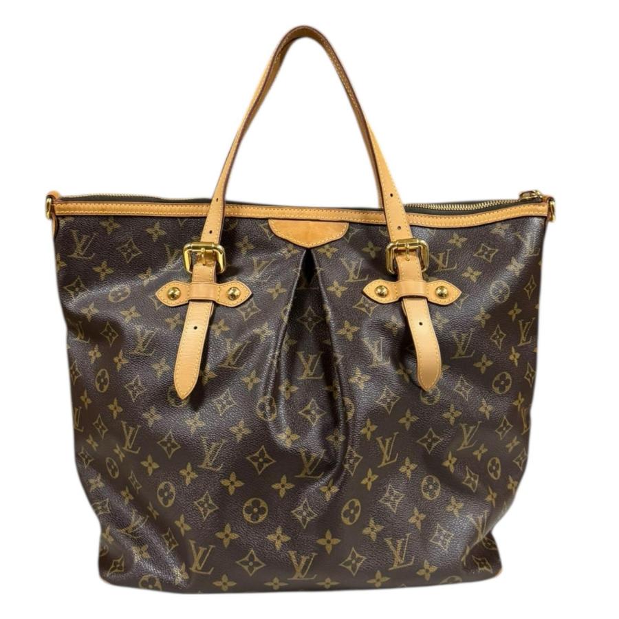 ルイ・ヴィトン LOUIS VUITTON パレルモGM モノグラム ショルダーバッグ バッグ PVCコーティングキャンバス レザー レディース ブラウン系 M40146 【中古】 LOUIS VUITTON（ルイ・ヴィトン） パレルモGM モノグラム ショルダー