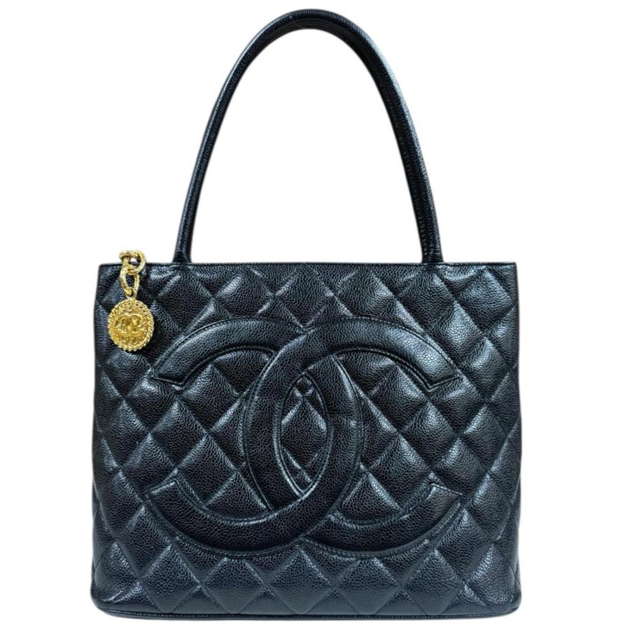 CHANEL（シャネル） 復刻トート マトラッセ トートバッグ キャビア 
