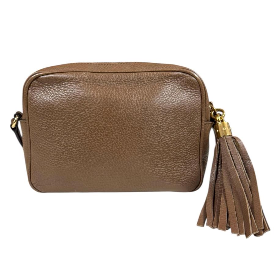 グッチ ディスコバッグ ソーホー ショルダーバッグ レザー 308364 ブラウン レディース GUCCI  中古 GUCCI（グッチ） ディスコバッグ ソーホー ショルダーバッグ レザー
