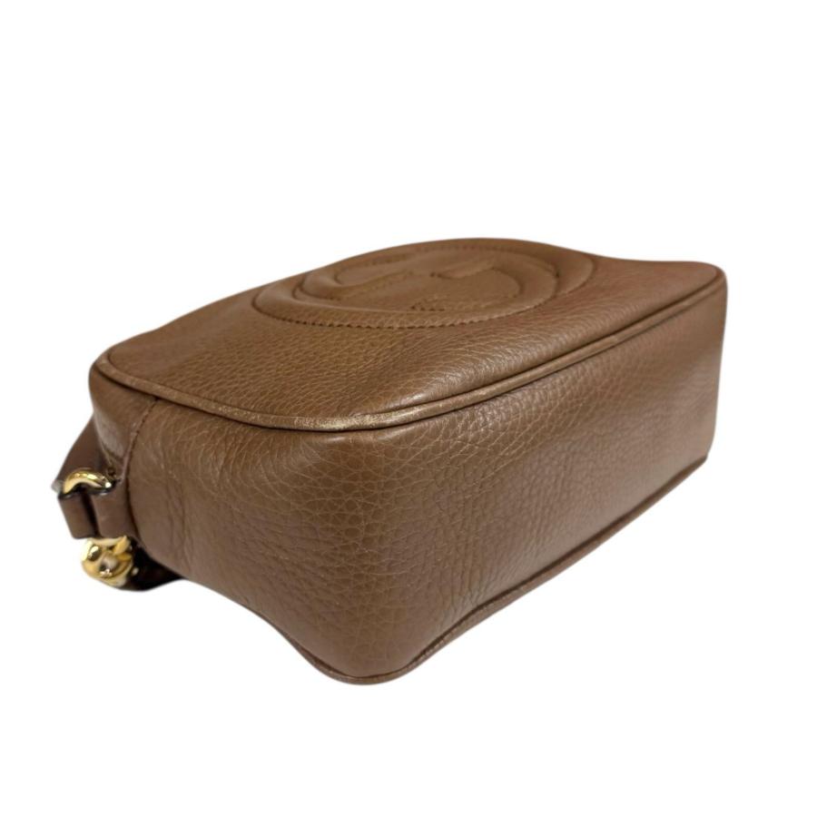 グッチ ディスコバッグ ソーホー ショルダーバッグ レザー 308364 ブラウン レディース GUCCI  中古 GUCCI（グッチ） ディスコバッグ ソーホー ショルダーバッグ レザー
