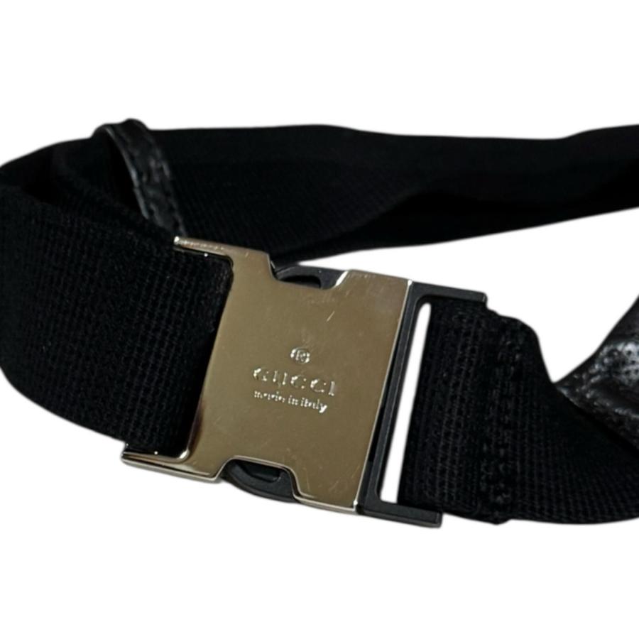 GUCCI（グッチ） GGエンボス ウエストバッグ レザー 645093 ブラック