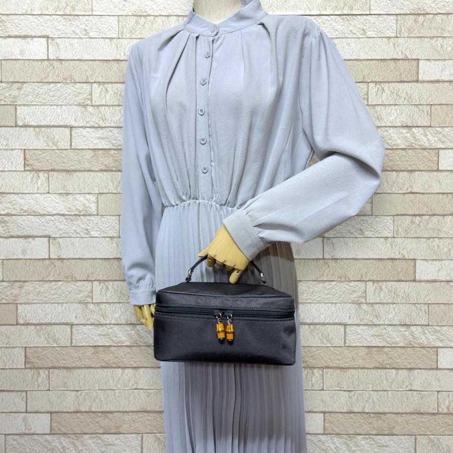 GUCCI（グッチ） バニティバッグ バンブー ハンドバッグ ナイロン 032