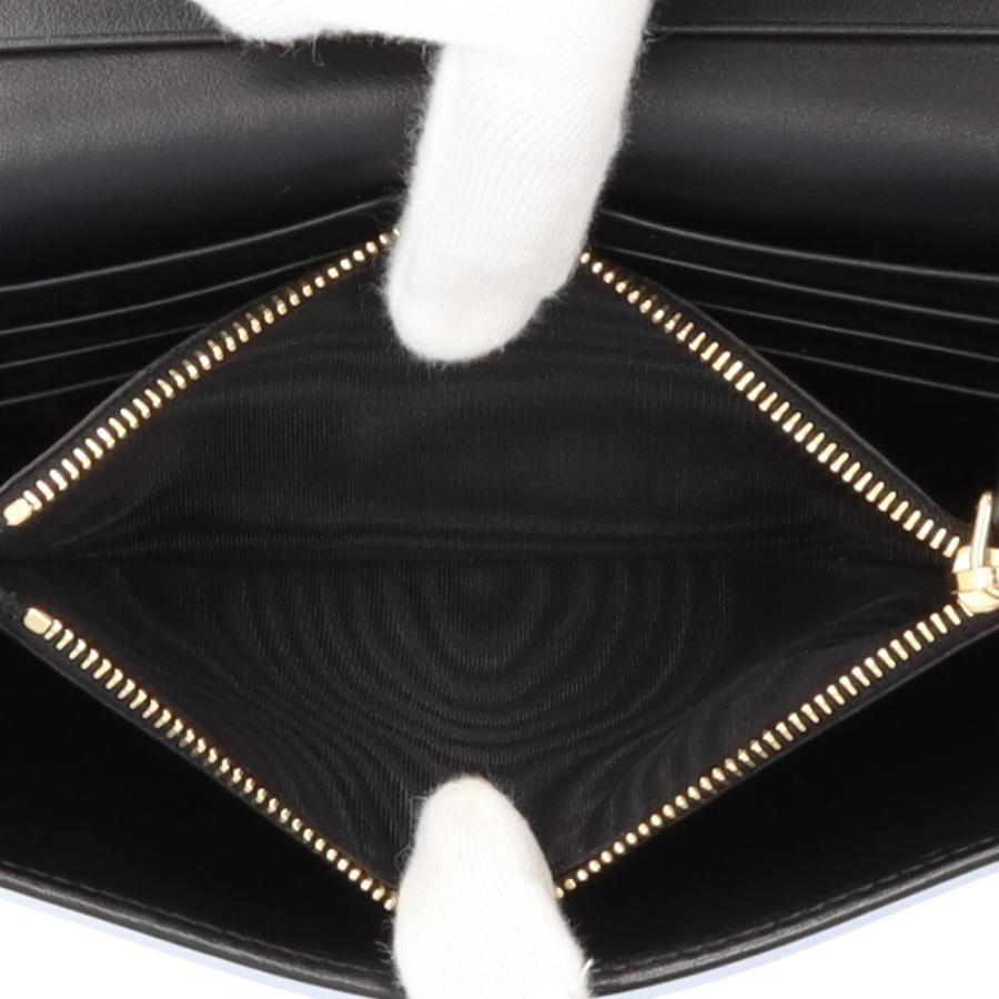 PRADA プラダ スタッズ 長財布 レザー 1MH132 レディース 中古