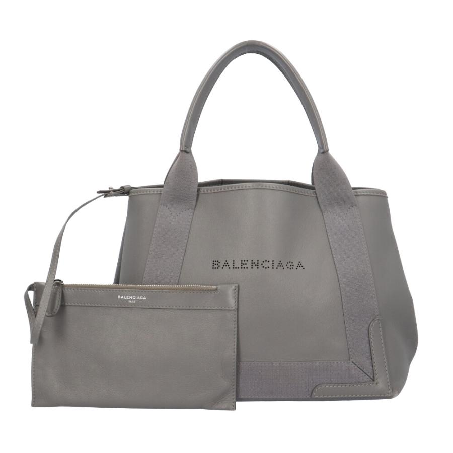BALENCIAGA（バレンシアガ） ネイビーカバスS トートバッグ レザー