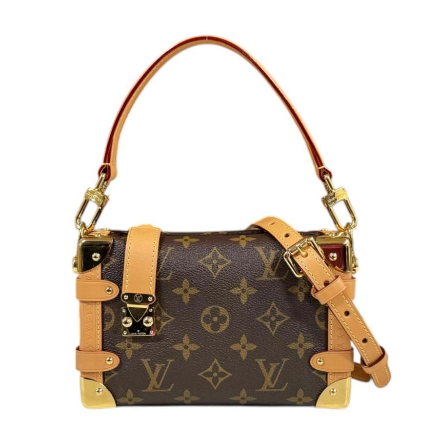 ルイヴィトン サイドトランクPM モノグラム ショルダーバッグ モノグラムキャンバス M46815 ブラウン レディース LOUIS VUITTON  中古 LOUIS VUITTON（ルイ・ヴィトン） サイドトランクPM モノグラム