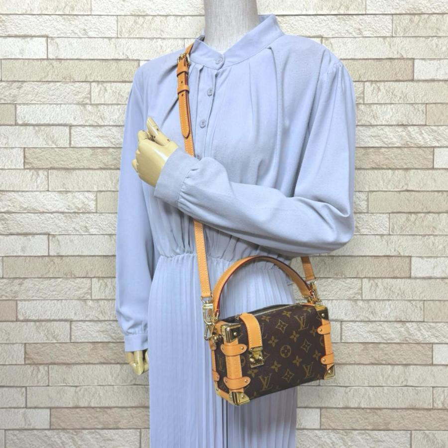 【中古】 LOUIS VUITTON ルイ・ヴィトン M46815 サイドトランク PM ショルダーバッグ モノグラム ゴールド金具25029910 SA 中古】 LOUIS VUITTON ルイ・ヴィトン M46815 サイドトランク PM