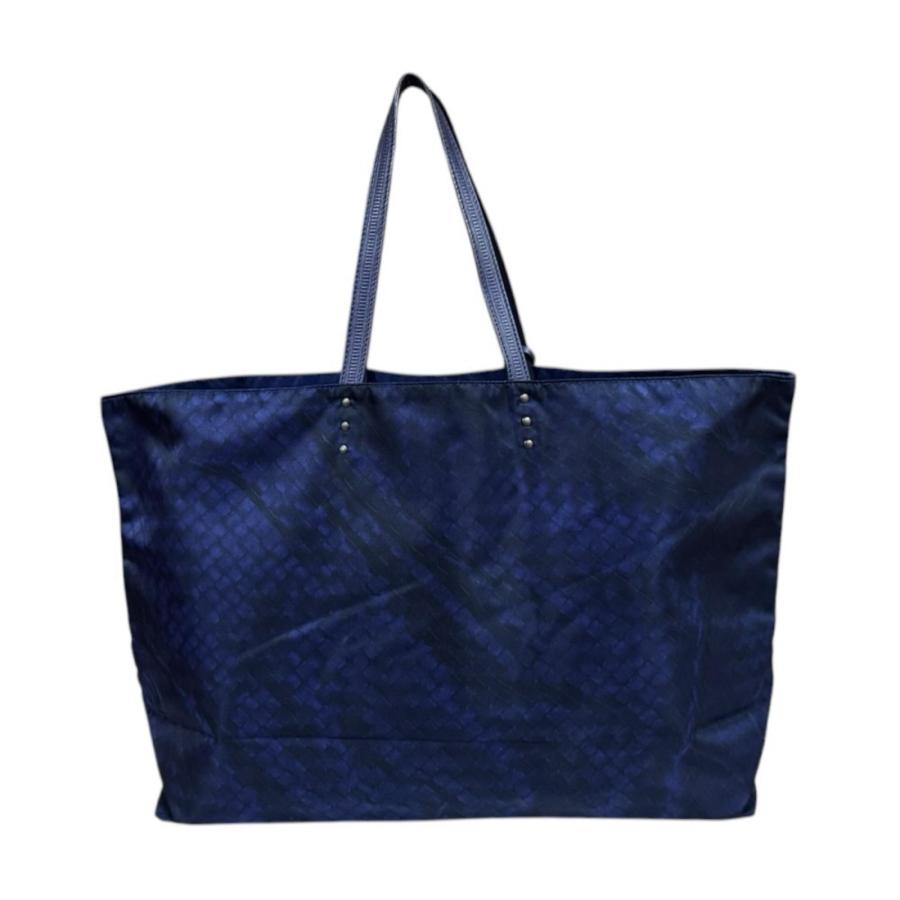 ★Bottega Veneta★A4 ナイロントート　ネイビー ボッテガヴェネタ ラージ イントレッチオリュージョン トートバッグ