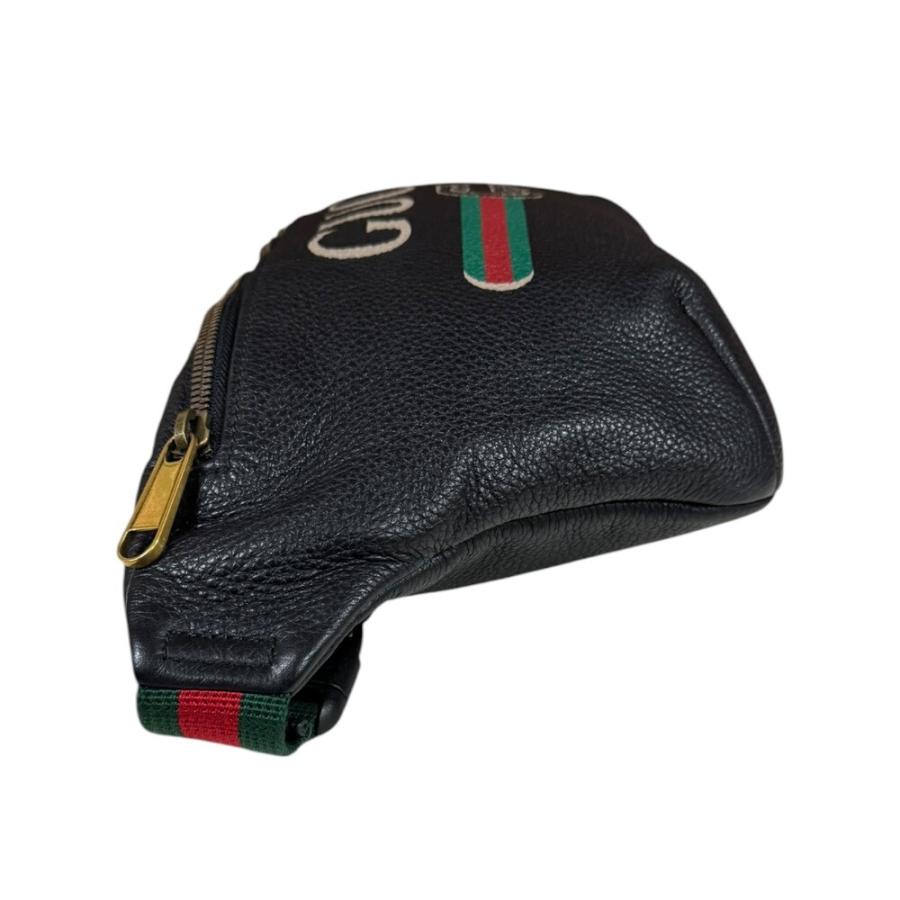 GUCCI（グッチ） シェリーライン ボディバッグ レザー 530412 ブラック