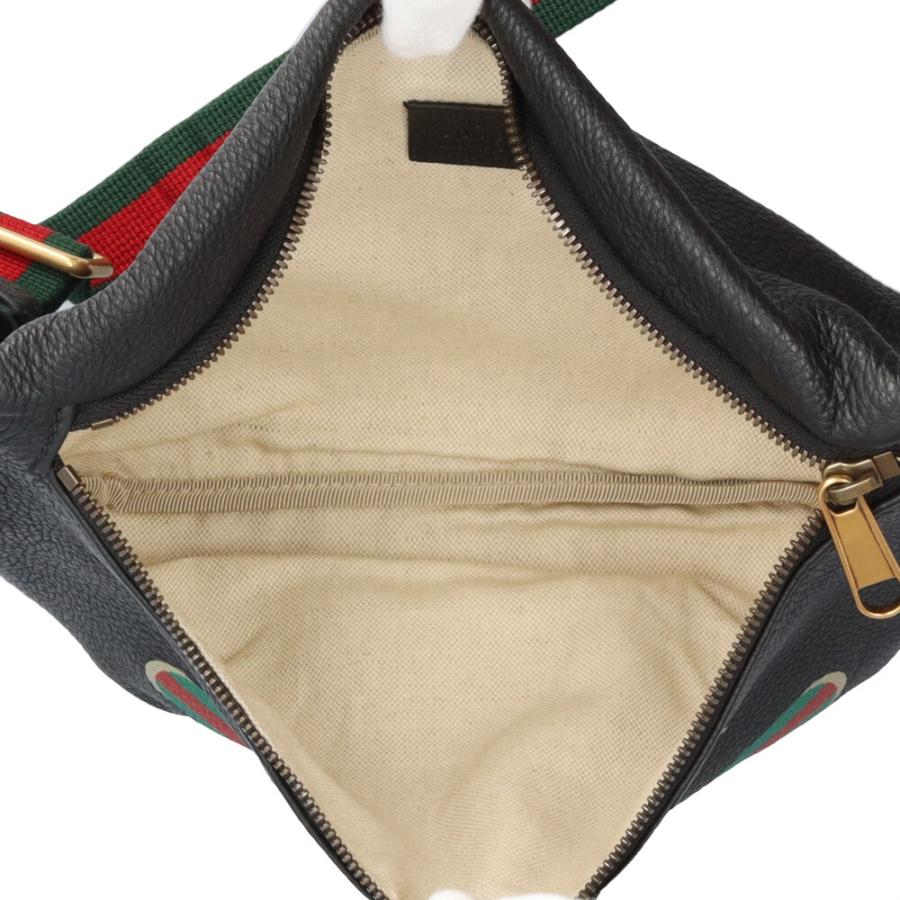 GUCCI（グッチ） シェリーライン ボディバッグ レザー 530412 ブラック